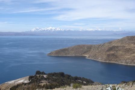 View of Lake Titicaca from Isla del Sol